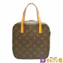 【良品】LOUIS VUITTON　ルイヴィトン　M47500　スポンティーニ　2WAYバッグ　ショルダーバッグ　ハンドバッグ　コスメバッグ　モノグラム　PVC　レザー　ブラウン　ゴールド金具　レディース　コスメ　化粧品　メーク道具　質屋かんてい局金沢バイパス店　B24-380