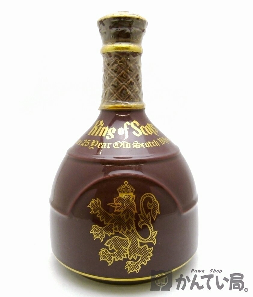 【未開栓】King of Scots 25年　キングオブスコッツ　750ml　43％　1147g　スコッチウイスキー　ウィスキー　赤陶器　久安店　A24-414H