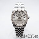 【USED-B】ROLEX　ロレックス　78274G　デイトジャスト　10Pダイヤモンド　K18WG ...