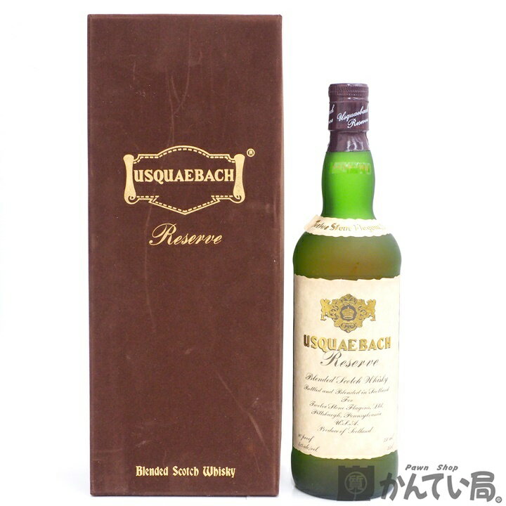 【未開栓】USQUAEBACH Reserve　ウシュクベ リザーブ　750ml　43％　ブレンデッドスコッチウイスキー　ウィスキー　ウイスキー 特級　従価　箱つき　質屋 かんてい局金沢久安店　A23-822H