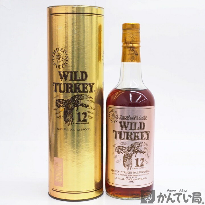 【未開栓】オースティンニコルズ 　WILD TURKEY　ワイルドターキー 12年　リミテッド エディション　750ml　50.5％　バーボン　ウイスキー　フライングターキー　飛翔ラベル　箱つき　古酒　質屋 かんてい局金沢久安店　A23-868H