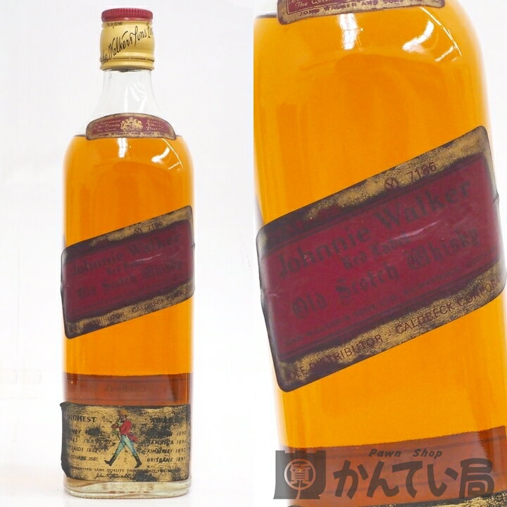 【未開栓】Johnnie Walker ジョニーウォーカー Red Label レッドラベル 赤ラベル スコッチ 760ml 43 コールドベック ウイスキー 特級 従価 久安店 A24-416H