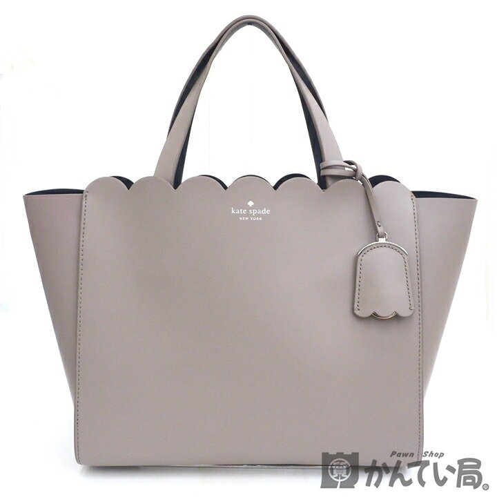 ケイト・スペード ニューヨーク 通勤用・ビジネスショルダーバッグ レディース 【USED-AB】Kate Spade ケイトスペード　WKRU5744　マグノリア ストリート スモール ミーナ ミナ　2wayトートバッグ　ショルダーバッグ　グレー　ハンドバッグ　レザー　A4可　キーリングつき　久安店　A23-1851H