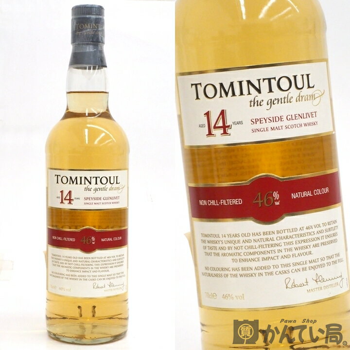 TOMINTOUL 【未開栓】TOMINTOUL　トミントール　14年　700ml　46％　スペイサイド　グレンリベット　シングルモルト　スコッチ　ウイスキー　