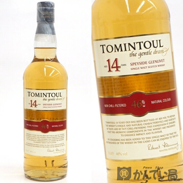 TOMINTOUL 【未開栓】TOMINTOUL　トミントール　14年　700ml　46％　スペイサイド　グレンリベット　シングルモルト　スコッチ　ウイスキー　