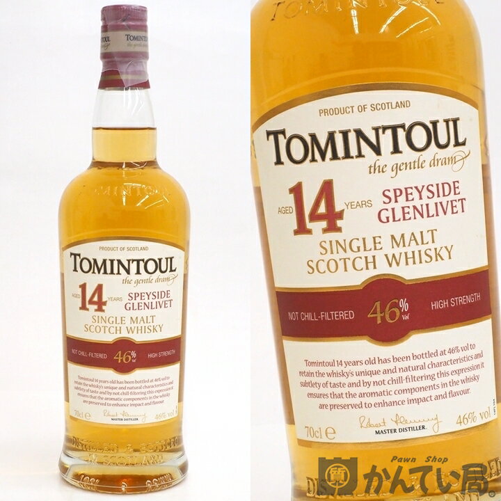 TOMINTOUL 【未開栓】TOMINTOUL　トミントール　14年　700ml　46％　スペイサイド　グレンリベット　シングルモルト　スコッチ　ウイスキー　