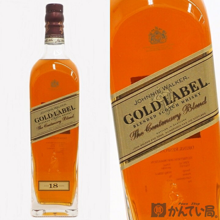 【未開栓】Johnnie Walker ジョニーウォーカー GOLD LABEL ゴールドラベル 18年 1000ml 1L 40％ ブレンデッド スコッチ ウイスキー 久安店 A24-767