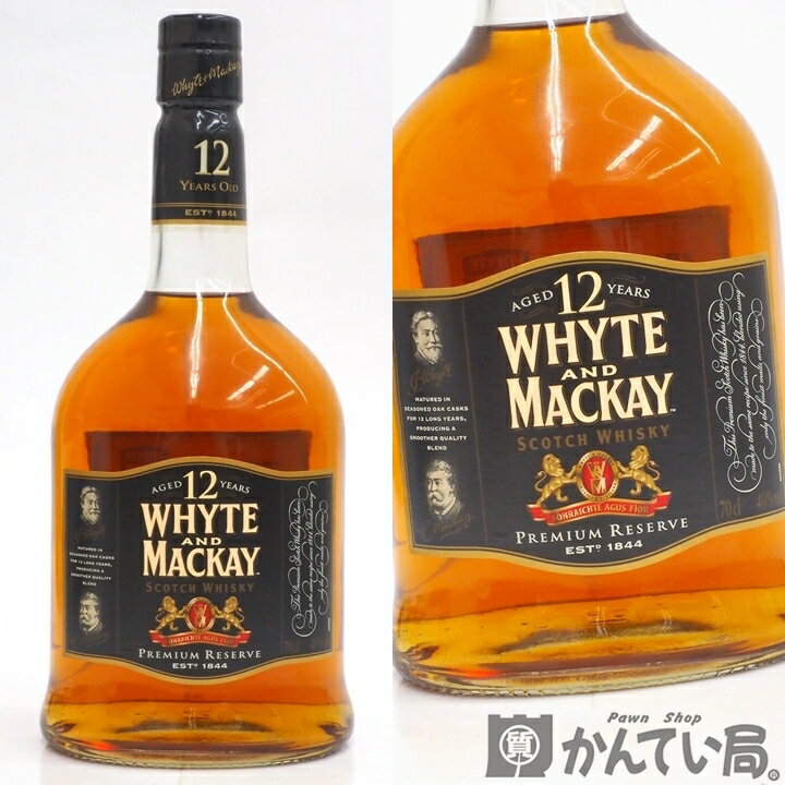 【未開栓】WHYTE AND MACKAY　ホワイト&マッカイ　12年　スコッチ　ウイスキー　プレミアムリザーブ　700ml　40％　古酒　箱つき　久安店　A24-377H