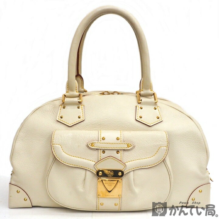 【USED-B】LOUIS VUITTON　ルイ ヴィトン　M91891　シュペールブ 　ハンドバッグ　スハリ　ブロン　アイボリー系　保存袋つき　久安店　A24-603H