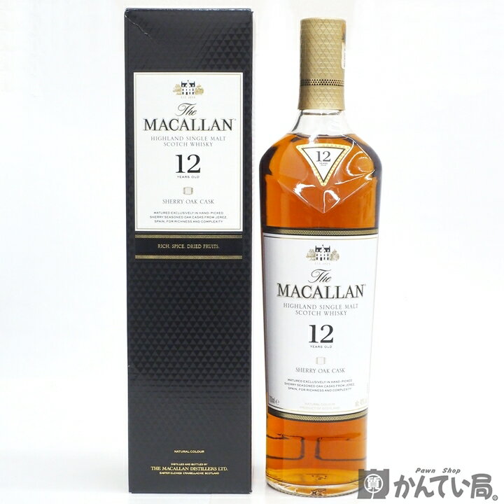 【未開栓】THE MACALLAN　ザ マッカラン 12年　SHERRY ORK CASK　シェリーオーク カスク　700ml　40%　ハイランド シングルモルト スコッチウイスキー　久安店　A23-2569H