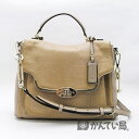 COACH コーチ　26324　2wayバッグ　ショルダーバッグ　ハンドバッグ　レザー　ベージュ　ライトブラウン　久安店　A24-85H