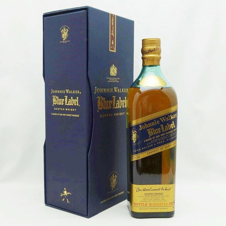 【未開栓】 Johnnie Walker ジョニーウォーカー　BLUE LABEL ブルーラベル　青　スコッチ ウイスキー　ウィスキー　 750ml　43%　質屋 かんてい局金沢久安店　22-2185H