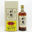 ☆ご注意！！【未開栓・石川県内限定発送】ウィスキー　NIKKA WHISKY　ニッカ ウイスキー　TAKETSURU　17 YEARS OLD　竹鶴 17年　PURE MALT　ピュアモルト　700ml　43％　【石川県在住者様限定販売※県外不可】　質屋 かんてい局 金沢久安店　22-2598H