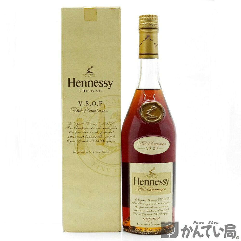 【未開栓】Hennessy ヘネシー VSOP スリムボトル クリアボトル ロングネック 金キャップ 700ml 40% ブランデー コニャック フィーヌ シャンパーニュ 箱つき 久安店 A25-460H