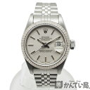 【USED-A】ROLEX　ロレックス　69174　オイスターパーペチュアル　デイトジャスト　L番　シルバー文字盤　自動巻き　K18WG　SS/WG　ホワイトゴールド　レディース腕時計　内外箱 コマ タグつき　質屋　かんてい局金沢久安店　21-3316H