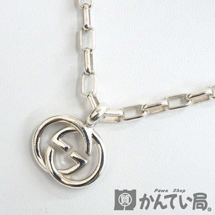 【USED-AB】GUCCI グッチ　295710　インターロッキングG　ネックレス　ペンダント　SV925　シルバー　箱・袋つき　アクセサリー　2025年5月 磨き済み　久安店　A25-928H