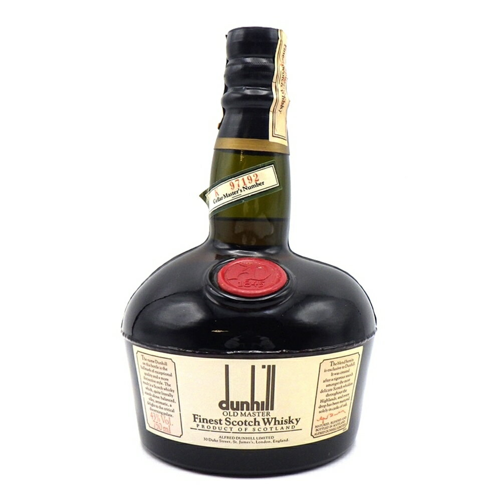 【ウィスキー】 ダンヒル オールドマスター 750ml 43% ブレンデッド スコッチ スコットランド お酒 洋酒 冊子/箱付き dunhill OLD MASTER Finest Scotch Whisky