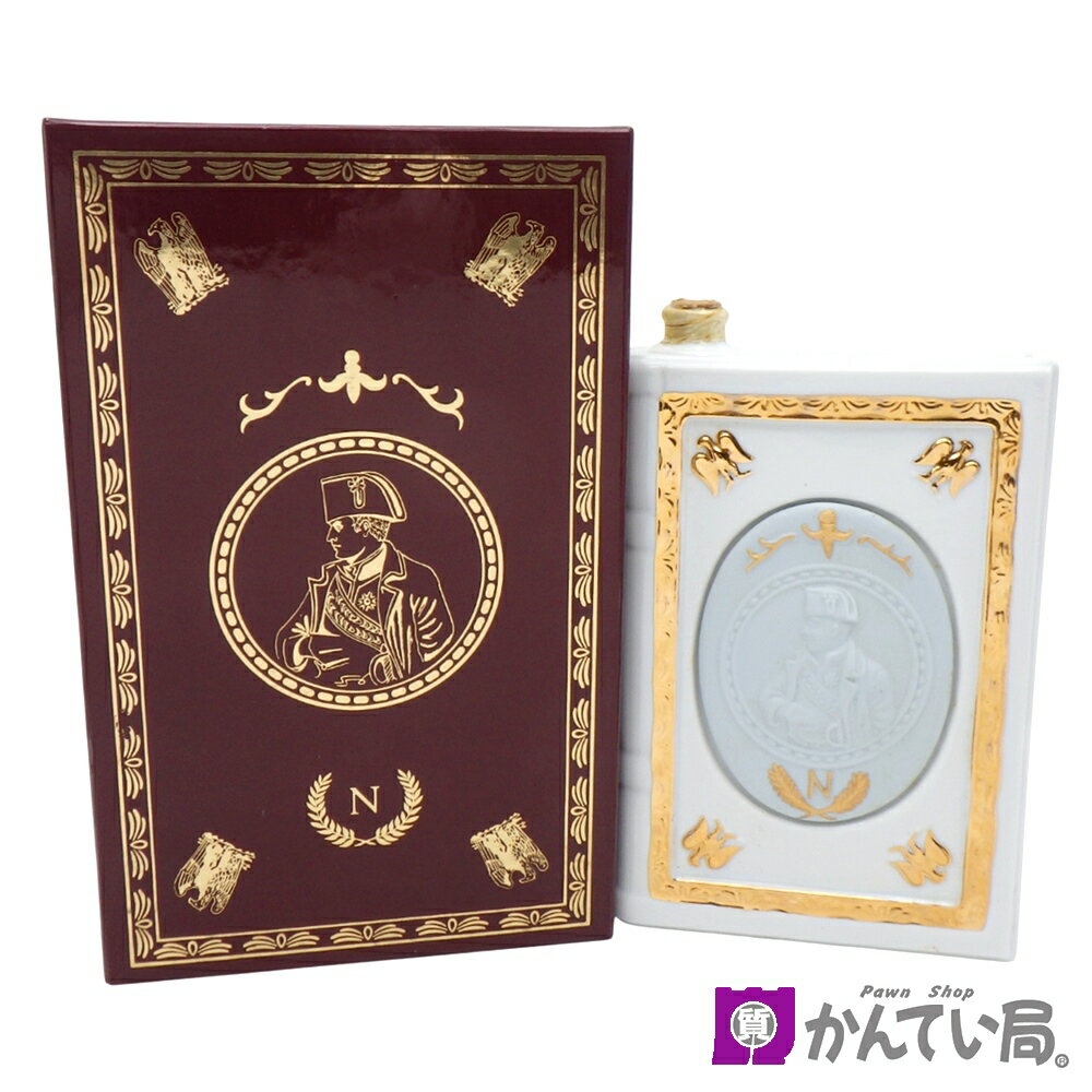 【ブランデー】ハーディ ナポレオン ブックボトル 700ml 40% 約1417g 陶器 ホワイト 本 コニャック 洋酒 古酒 お酒 箱/替栓付き A.HARDY COGNAC FINE NAPOLEON