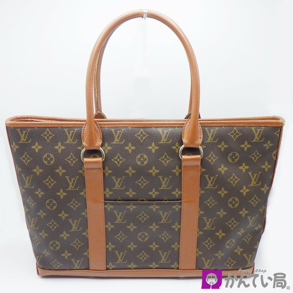 LOUIS VUITTON ルイ ヴィトン M42425 ウィークエンド PM モノグラム トートバッグ ハンドバッグ ショルダーバッグ PVC×レザー ブラウン ゴールド金具