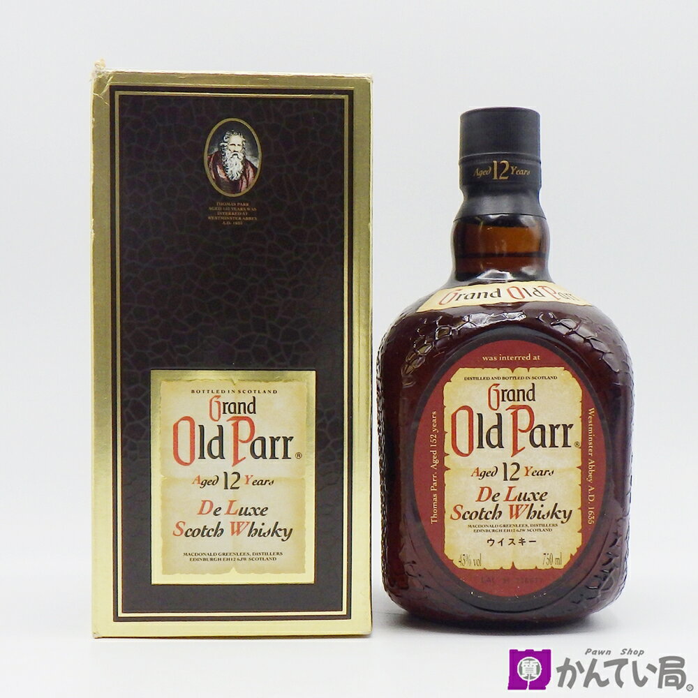 オールドパー　ウイスキー 【未開栓】ウィスキー　グランドオールドパー　デラックス　12年　750ml　43％　Old Parr 12 Years　スコッチ　スコットランド　お酒　洋酒