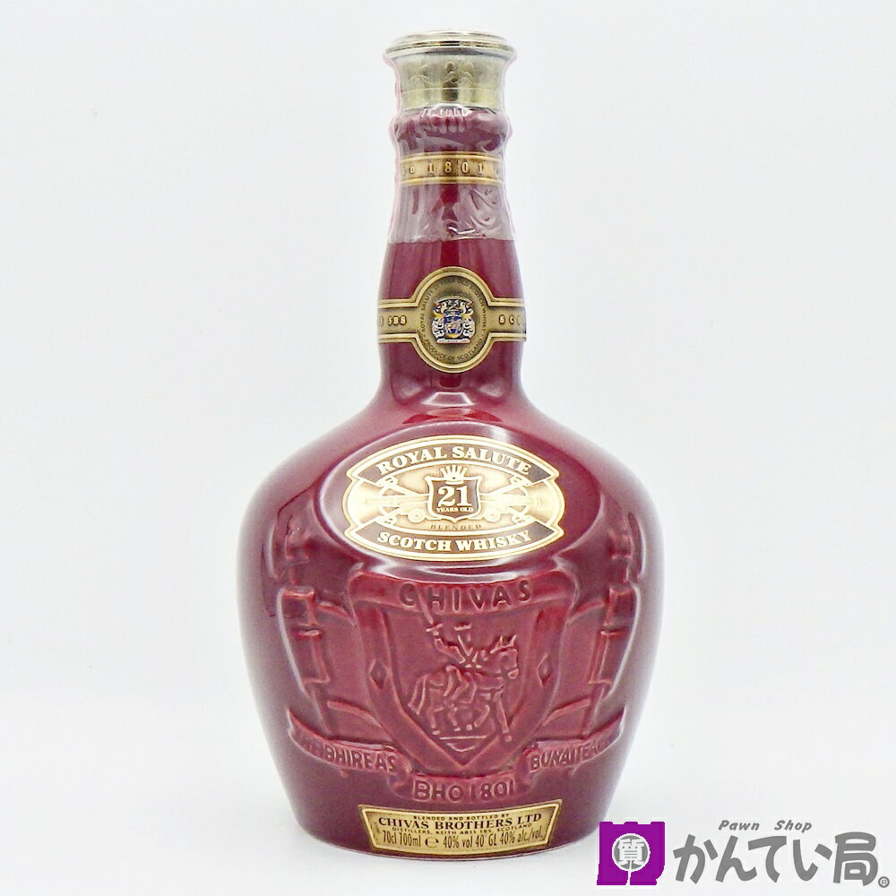 【未開栓】ウィスキー CHIVAS BROTHERS シーバスブラザーズ ロイヤルサルート 21年 赤陶器ボトル 700ml 40% スコッチ ブレンデッド お酒 洋酒