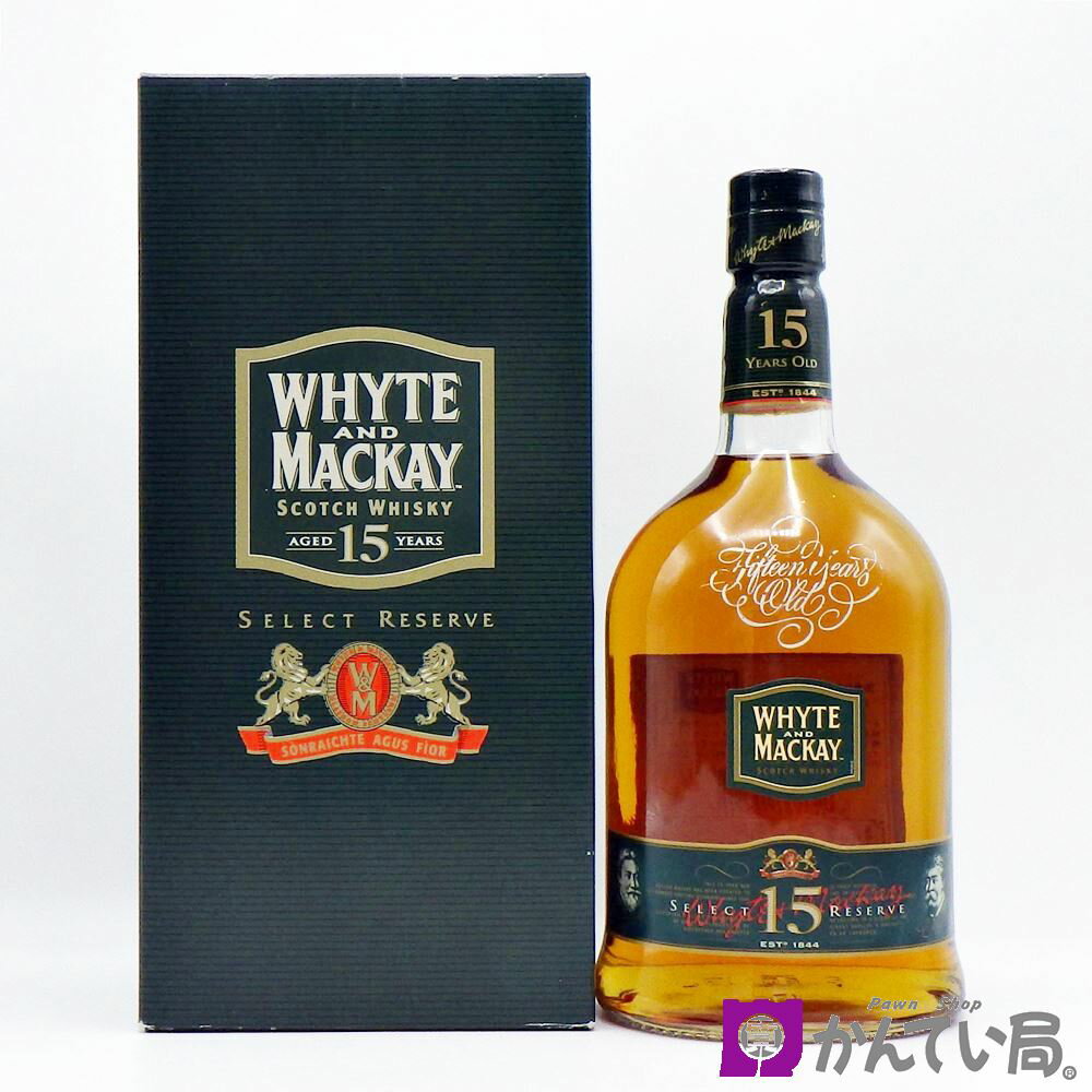 【未開栓】ウィスキー ホワイト&マッカイ 15年 セレクトリザーブ 750ml 43％ WHYTE&MACKAY SELECT RESERVE スコッチ スコットランド お酒 洋酒 金沢福久店