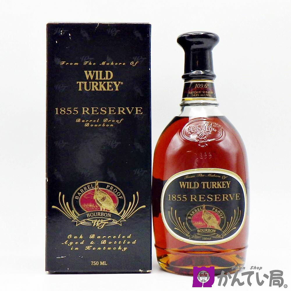 【未開栓】ウィスキー ワイルドターキー 1855 リザーブ 750ml 54.8% WILD TURKEY バレルプルーフ バーボン アメリカン お酒 洋酒 箱付き