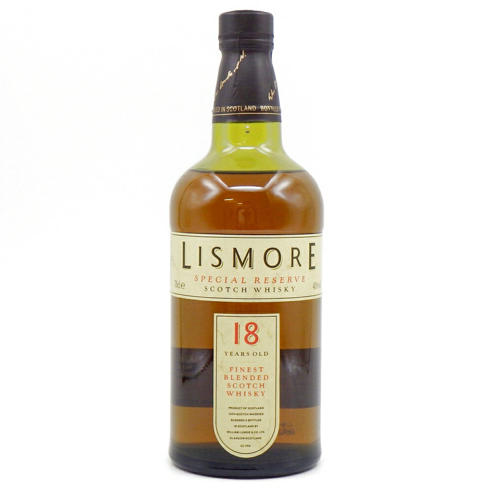 【ウィスキー】リズモア 18年 スペシャルリザーブ 700ml 40% ウィリアム・ランディー ブレンデッド スコッチ お酒 洋酒 古酒 箱付き LISMORE 18YEARS OLD SPECIAL RESERVE BLENDED SCOTCH WHISKY