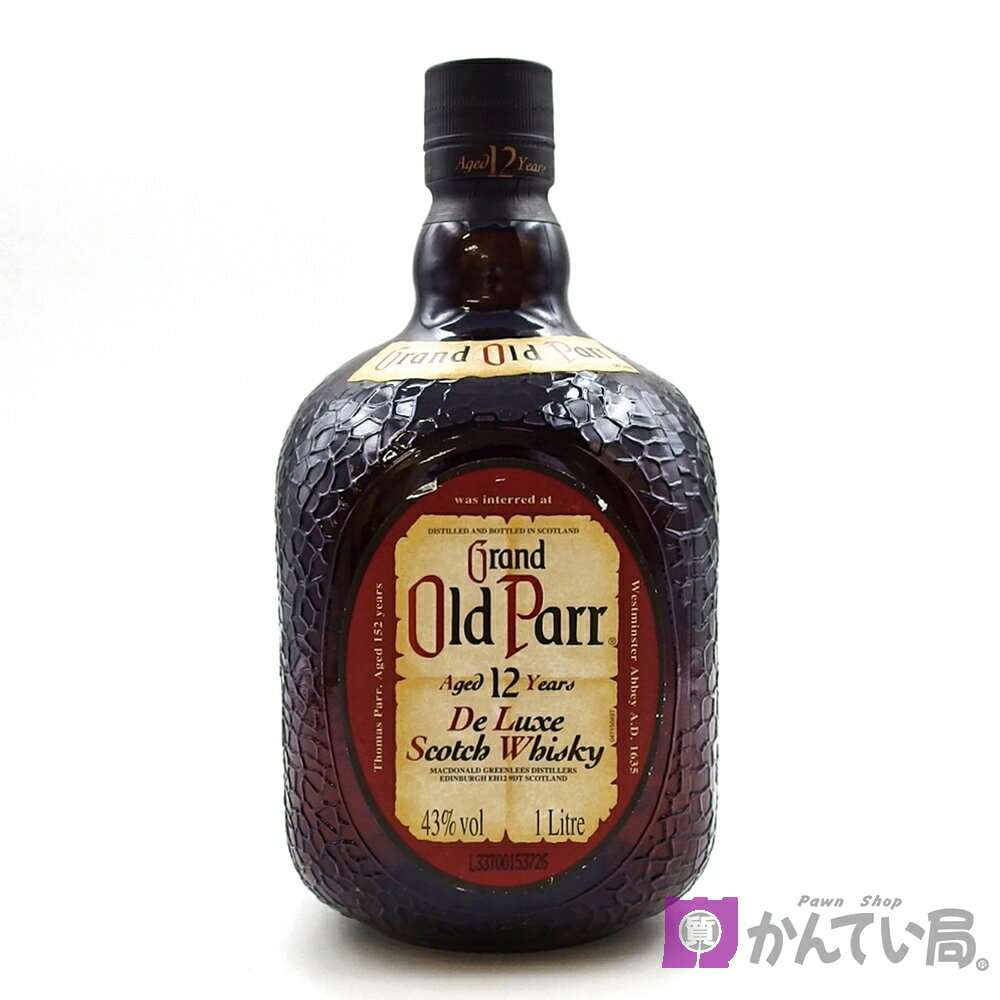 【未開栓】ウィスキー グランドオールドパー 12年 デラックス 1000ml 1L 43% Grand Old Parr ブレンデッド スコッチ スコットランド お酒 洋酒