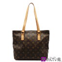 【中古】LOUIS VUITTON ルイヴィトン M51148 カバ ピアノ トートバッグ ショルダーバッグ セミショルダーバッグ モノグラム PVC×レザー マロンブラウン レディース