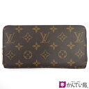 【中古】LOUIS VUITTON ルイヴィトン M41895 ジッピーウォレット ラウンドファスナー長財布 モノグラム フューシャ PVC×レザー ゴールド金具 レディース(4)