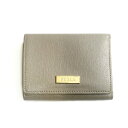 FURLA フルラ 22851 レザー コンパクトウォレット 三つ折り財布 グレージュ【質屋 かんてい局横浜港南店】中古品 used AB(4)