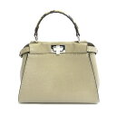 FENDI フェンディ 8BN24N8KF04YB パイソン ピーカブー ミニ 2WAYバッグ【極美品】【代引き不可】【送料無料】【質屋 かんてい局横浜港南店】中古品 used A(4)