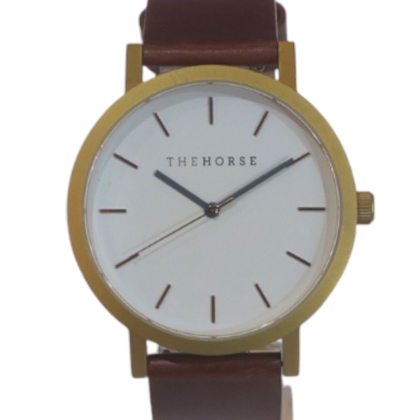 THE HORSE ザ ホース レザーベルト クォーツ 腕時計 【 送料無料】【質屋かんてい局横浜港南店】中古品..