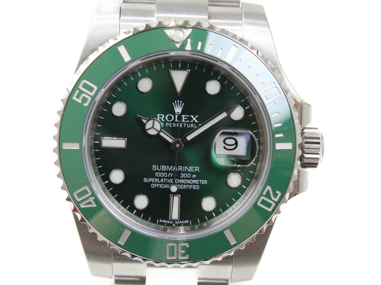 【完全未使用品】ROLEX　ロレックス　サブマリーナーデイト　116610LV　ランダム　自動巻き　デイト　SS　ステンレススチール　セラミックベゼル　グリーン　グリーンサブ　緑サブ　メンズ　腕時計【中古】