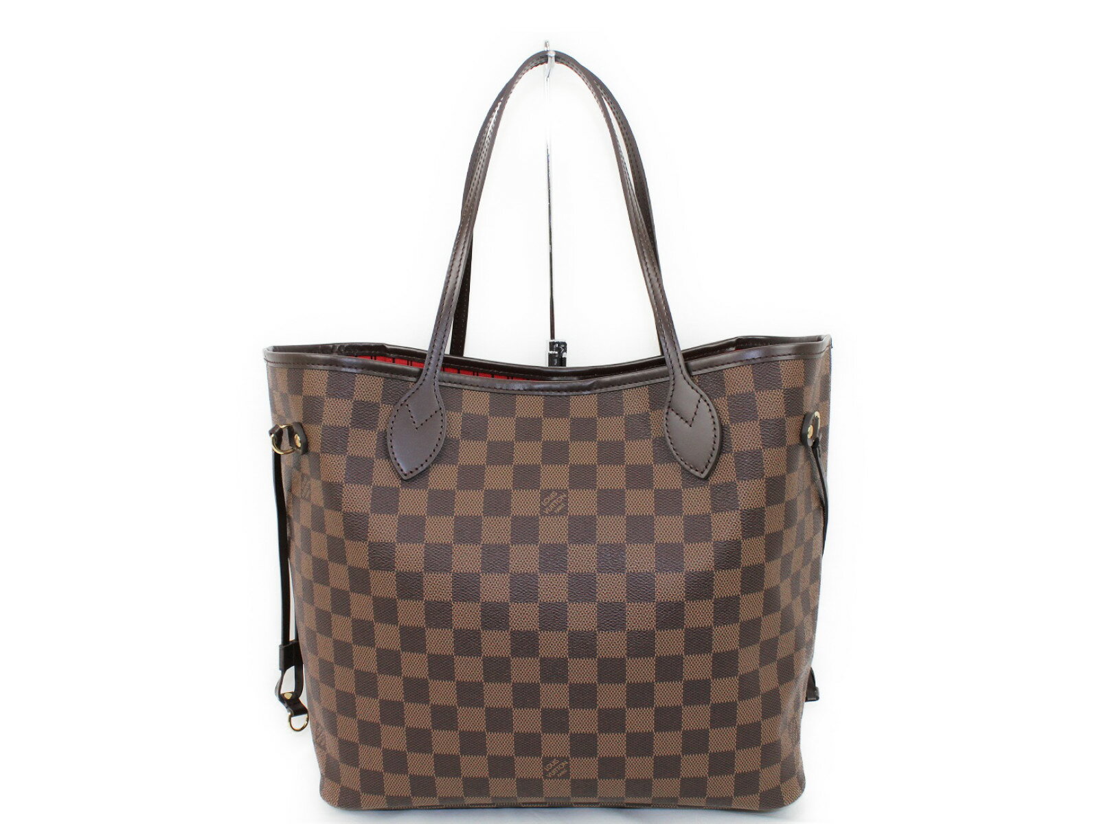 LOUIS VUITTON ルイ ヴィトンネヴァーフルMM　N41358ダミエ　エベヌ　レディースポーチ付き　トートバッグ【中古】のサムネイル