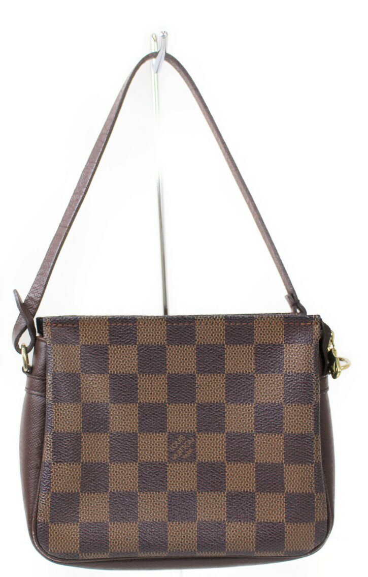 LOUIS VUITTON ルイヴィトン トゥルース・メイクアップ N51982 ダミエ・エベヌ ダミエキャンバス レディース メンズ ウィメンズ ユニセックス ブランド ミニハンドバッグ 小さい 小物 ポーチ アクセサリー かわいい【中古】