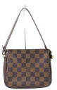 LOUIS VUITTON ルイヴィトン トゥルース・メイクアップ N51982 ダミエ・エベヌ ダミエキャンバス レディース メンズ ウィメンズ ユニセックス ブランド ミニハンドバッグ 小さい 小物 ポーチ アクセサリー かわいい【中古】