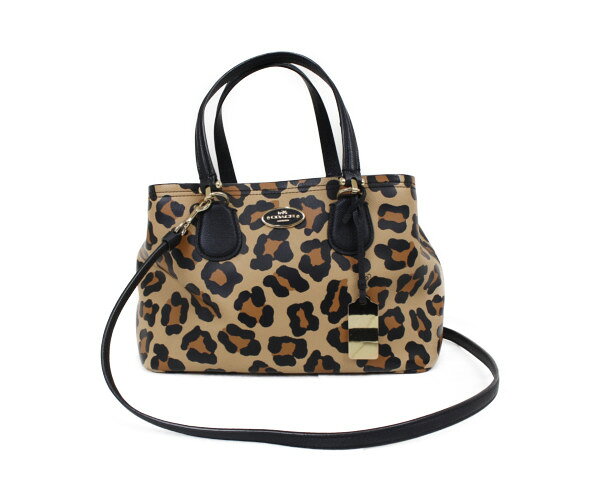 COACH コーチ スモール　キット　キャリオール　レオパード　ハンドバッグ　ショルダーバッグ　2wayバッグ　レディース【中古】のサムネイル