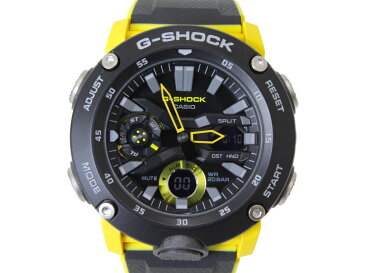 CASIO　カシオ　G-SHOCK　ベーシック　GA-2000-1A9JF　クオーツ　アナログ　デジタル　ラバー　ブラック　イエロー　メンズ　腕時計【中古】