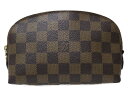 LOUIS VUITTON ポシェット・コスメティック N47516 ダミエ ポーチ レディース シンプル プレゼント包装可 【中古】新居浜店