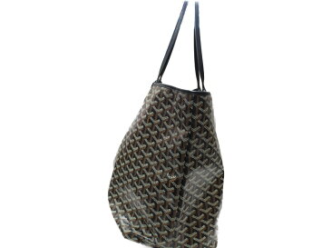 【布袋あり】GOYARD　ゴヤール　サンルイGM　トートバッグ　PVC　ブラック　レディース　メンズ　ポーチ付　ユニセックス　軽い　大容量　プレゼント包装可　【中古】