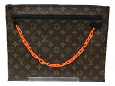 【布袋あり】LOUIS VUITTON ルイヴィトン ポシェットA4 M44484 モノグラム クラッチバッグ レディース メンズ ユニセックス プレゼント包装...