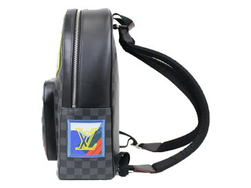 LOUIS VUITTON ジュッシュ N40042 ダミエ・グラフィット ワッペン メンズ リュック バックパック オシャレ プレゼント包装可 【中古】