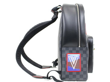 LOUIS VUITTON ジュッシュ N40042 ダミエ・グラフィット ワッペン メンズ リュック バックパック オシャレ プレゼント包装可 【中古】