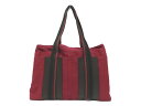 【HERMES】HERMES エルメス トロカホリゾンタル バッグ ハンドバッグ シンプル おしゃれ 赤 レッド キャンバス素材 布地 カジュアルバッグ 男女兼...