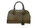 【中古】LOUIS VUITTON ルイヴィトン ドゥオモ ミニボストン ボストンバッグ ハンドバッグ コーティングキャンバスト ブラウン ダミエ プレゼント包...