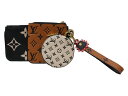 【箱あり】LOUIS VUITTON ルイヴィトン ポシェット・トリオ M69516 アンプラント ブラック×ブラウン×アイボリー レディース ポーチ レディー...