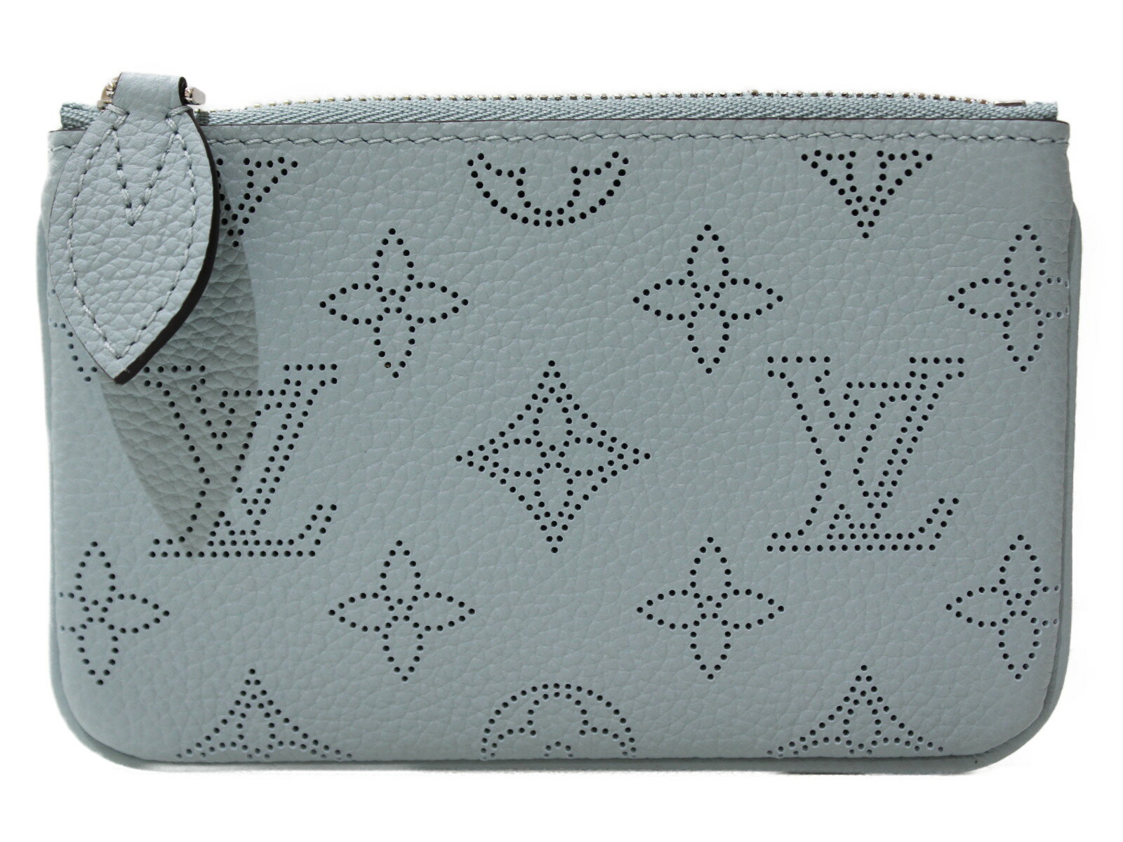 【☆未使用品☆】【布袋あり】LOUIS VUITTON　ポシェット・クレ　M80696　マヒナ　ヴェール ラグーン　ブルー　コインケース　小銭入れ　ウォレット　レディース　シンプル　ギフト　プレゼント包装可　【中古】のサムネイル