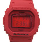 CASIO　カシオ　G-SHOCK　ジーショック　レッドアウト　DW-5635C-4JR　デジタル　クオーツ　ラバー　レッド　メンズ　腕時計【中古】新居浜店